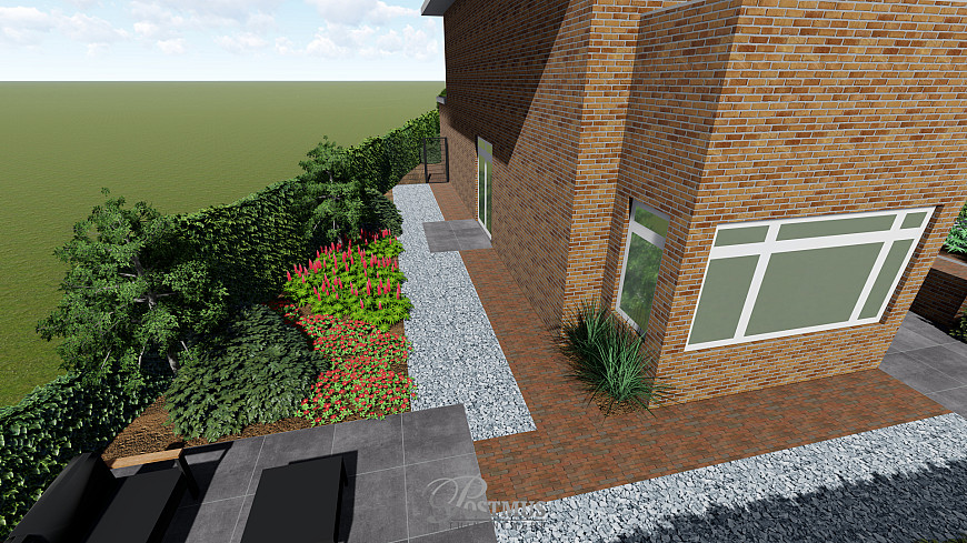 Klassieke pad verbind de alles in de tuin