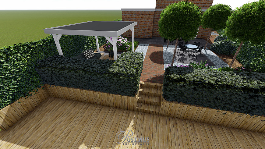 Klassieke pad verbind de alles in de tuin