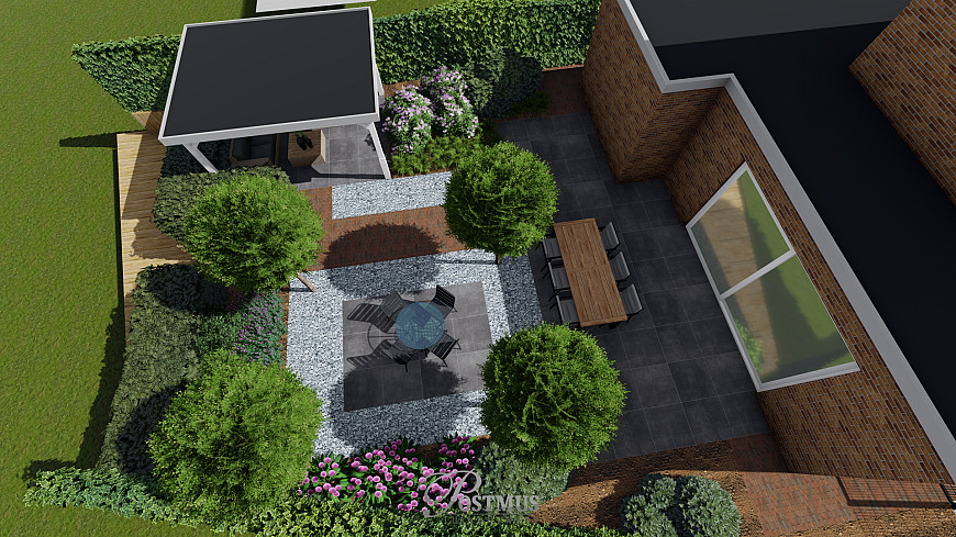 Klassieke pad verbind de alles in de tuin