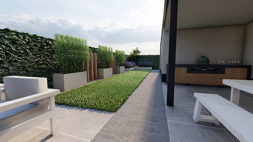 De ruimte om dit huis, met een duidelijk stijl