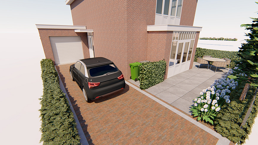Het gehele buitenleven rondom het huis in kaart hebben