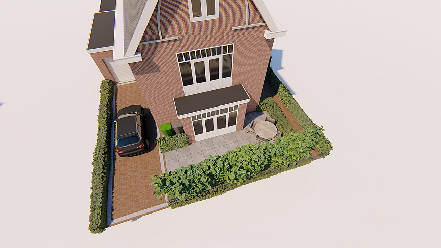 Het gehele buitenleven rondom het huis in kaart hebben