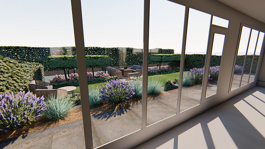 De tuin opdelen in verschillende hoogtes