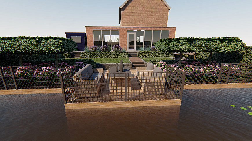 De tuin opdelen in verschillende hoogtes