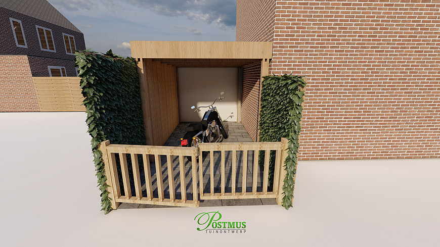 Strak & moderne tuin met diverse materialen
