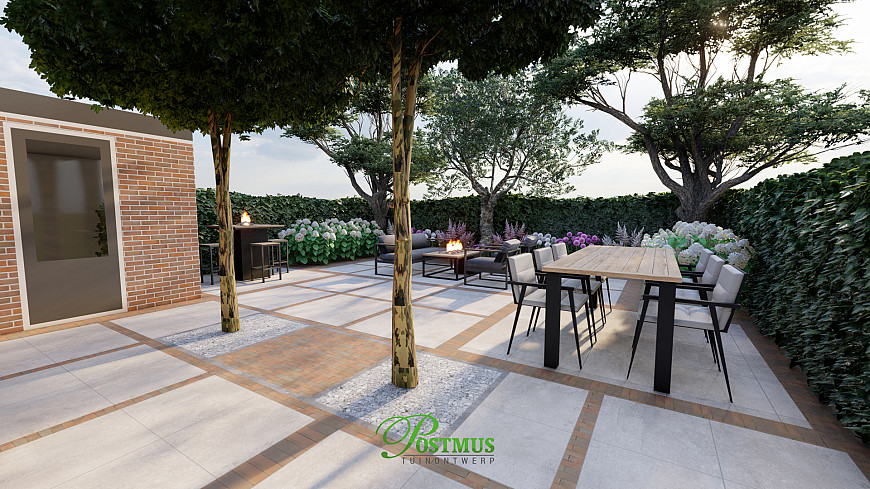 Tuin met Mediterrane uitstraling