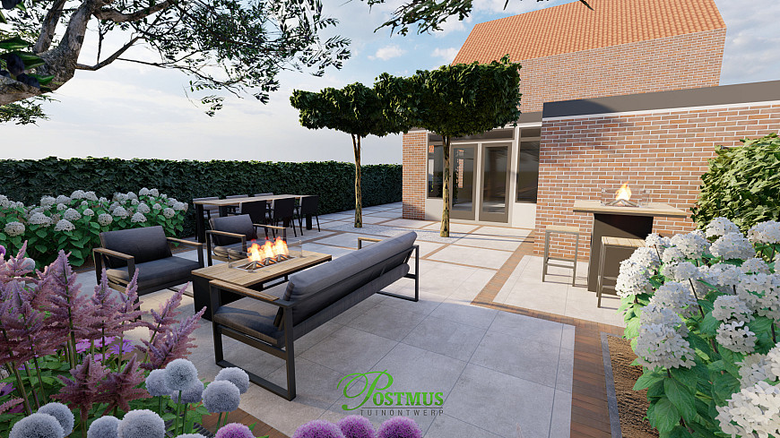 Tuin met Mediterrane uitstraling