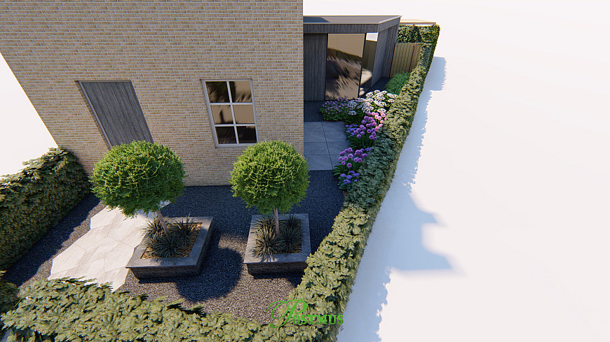 Sfeervolle en complete achtertuin