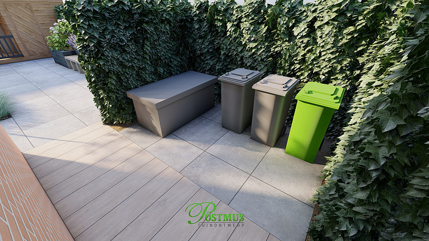 Tuin met riante veranda
