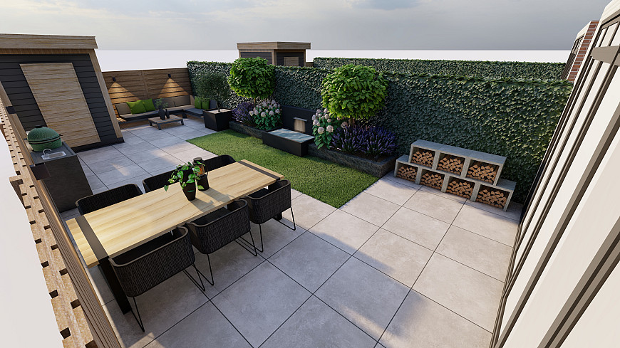 Nieuwbouw tuin optimaal benut
