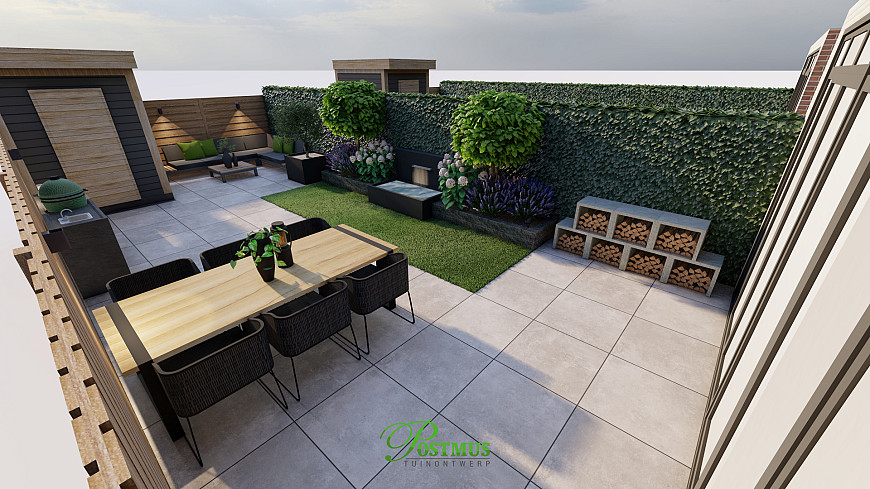 Charmante tuin met GeoCeramica