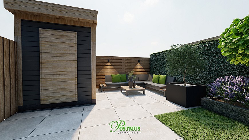 Charmante tuin met GeoCeramica