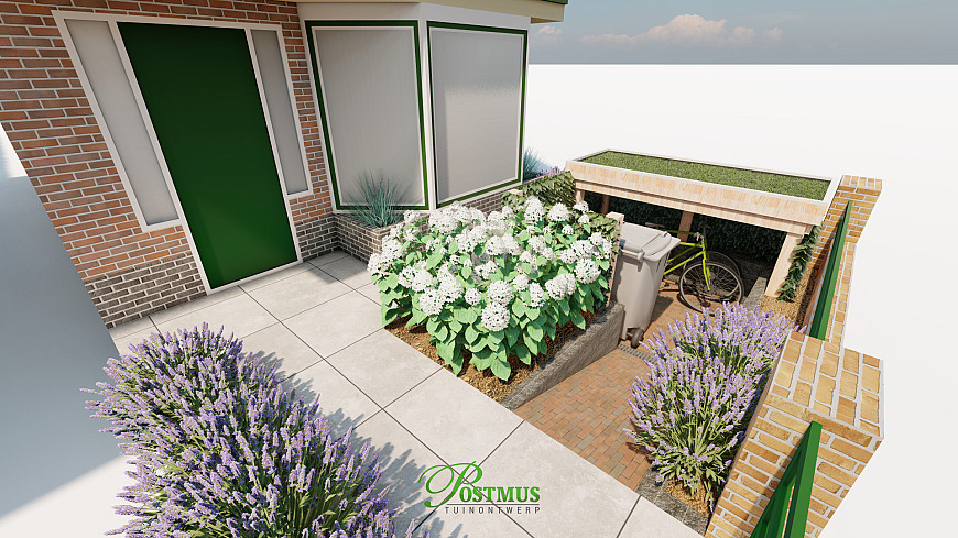 Charmante tuin met GeoCeramica