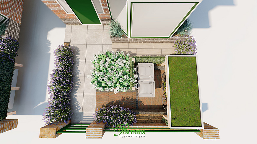 Charmante tuin met GeoCeramica