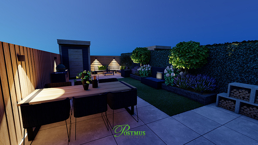 Charmante tuin met GeoCeramica